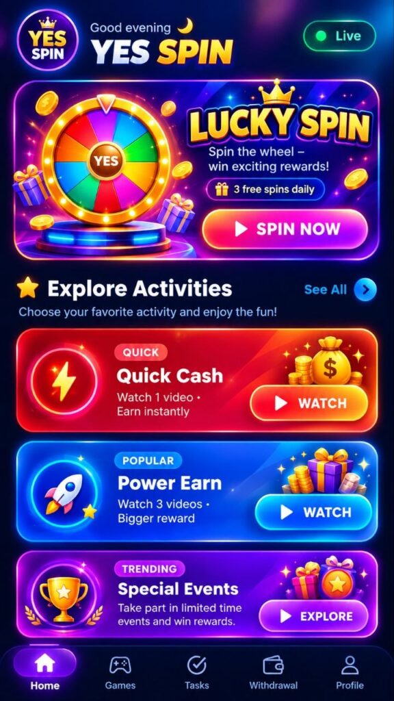 Yes Spin Apk